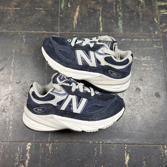 New Balance 990v6 Navy M990NV6 Toddler Size 9C Running Shoes Made in USA - Picture 1 of 6